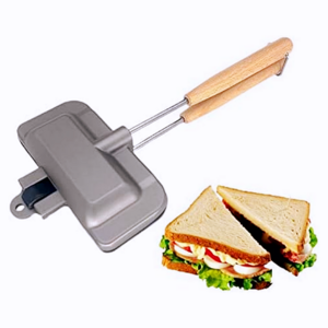 Mini Sandwich Maker,Pie Maker, Hot Dog Toaster With Detachable Handles Campfire Cooking Equipment Pie Irons for Camping  Tools