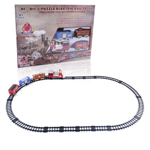 Pista De Tren De Juguete Kids Self Assemble Ho Scale Train Track Toys HN819955 Plastic Window Box Unisex ABS Light and Sound