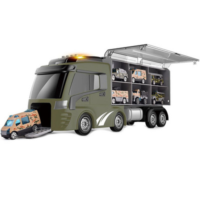 Vehicles Alloy Military Container Truck Toy Hotwheels Cars Diecast Toy  Kids Toy Car Boys HN918250