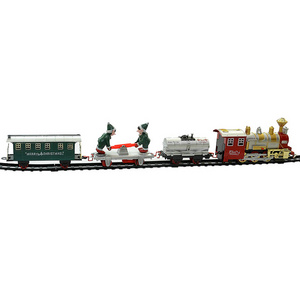 Christmas decoration plastic electric train toys for kids HN832140