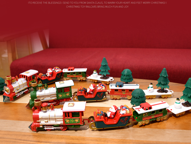 Intelligent self assemble plastic christmas toys train HN819747