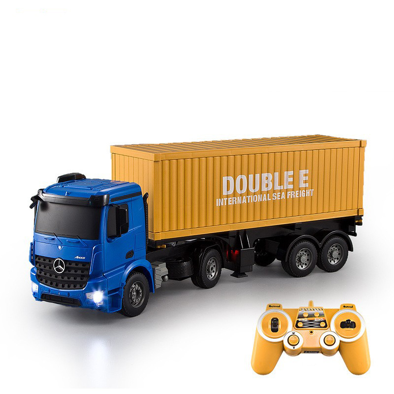 1:20 realistic 2.4G plastic wireless rc container truck with light and sound HN816345