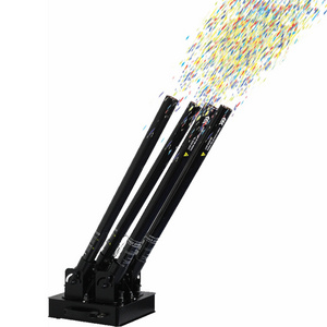 Spray Paper Confetti Machine 4 Heads Stage Confetti Blower Color Paper Cannon Machine Stage Effect Confetti Launcher