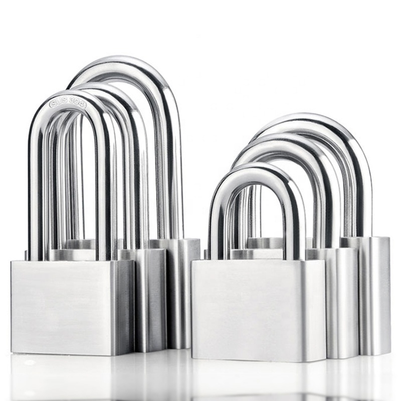 304 stainless steel anti-rust waterproof padlock for outdoor  Warehouse Gate padlock