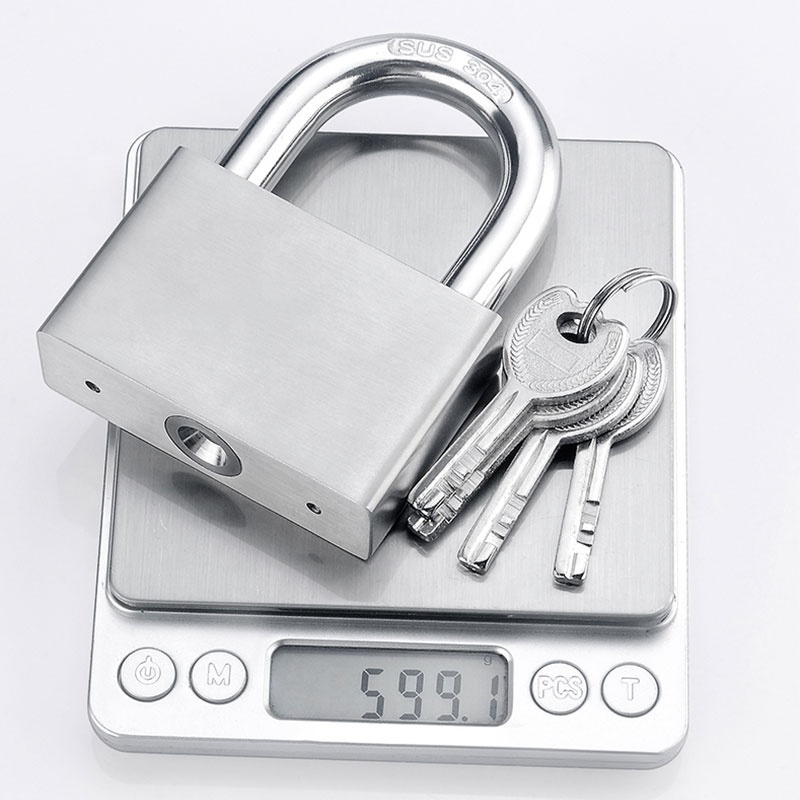 304 stainless steel anti-rust waterproof padlock for outdoor  Warehouse Gate padlock