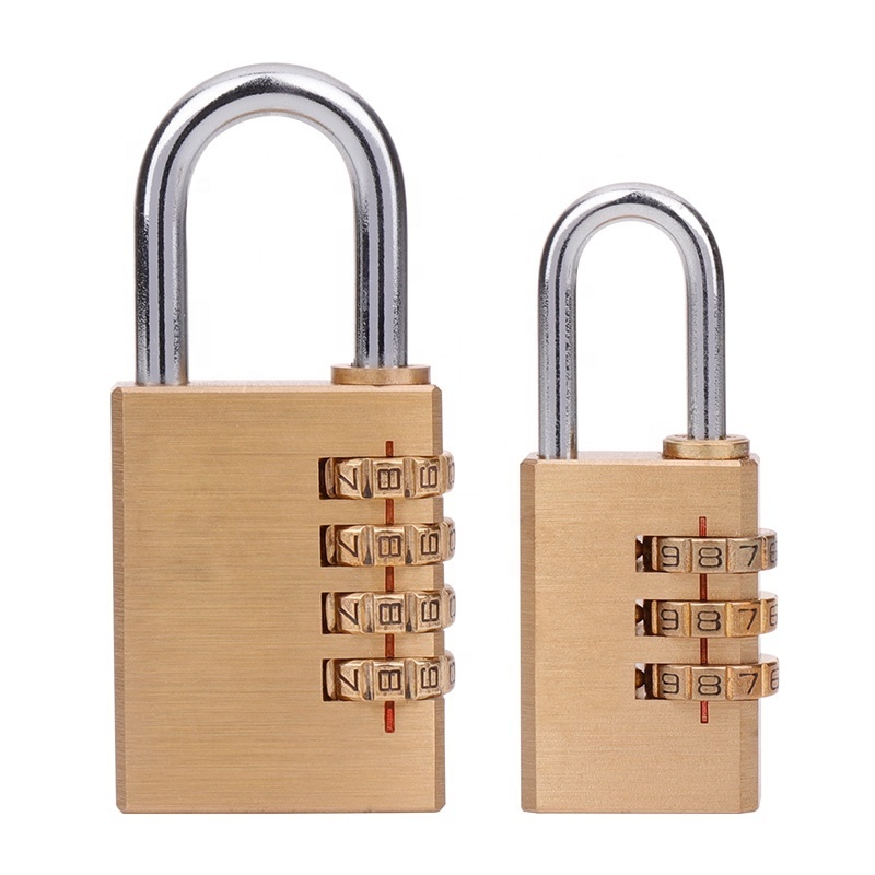 High Security Luggage Brass Password Padlock Gym Sport Locker Safety Padlocks