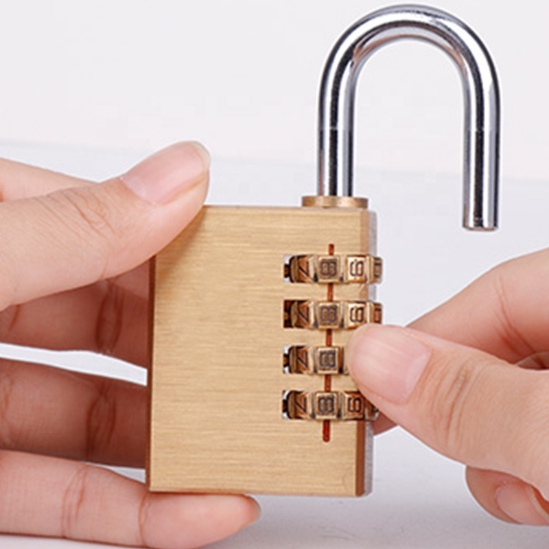 High Security Luggage Brass Password Padlock Gym Sport Locker Safety Padlocks