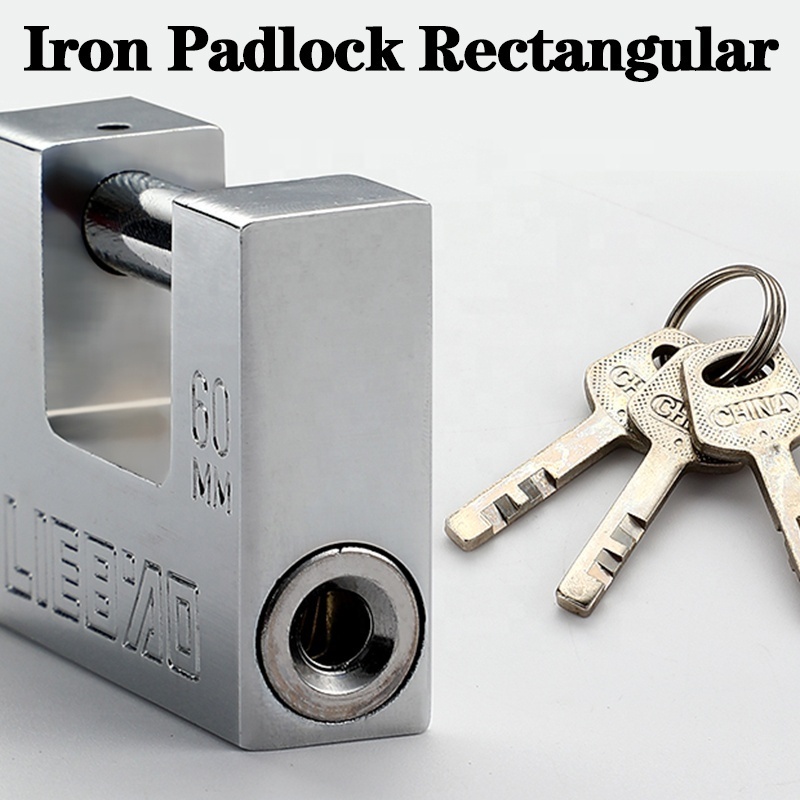 40-100mm high security Chrome Plated padlock waterproof padlock Iron steel Hardened Keyed Alike Rectangular Padlock