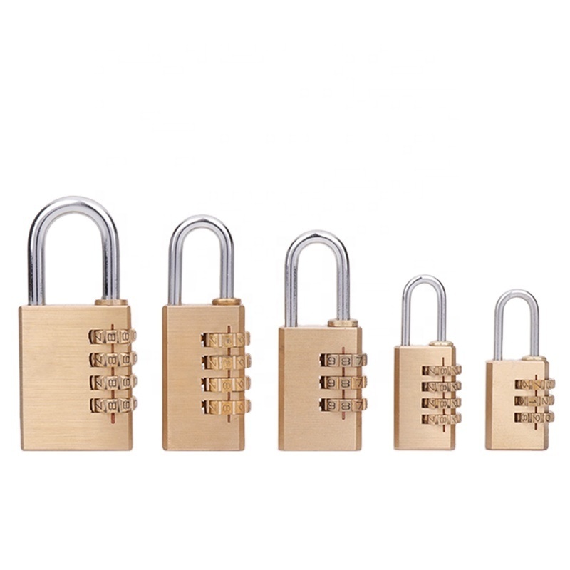 High Security Luggage Brass Password Padlock Gym Sport Locker Safety Padlocks