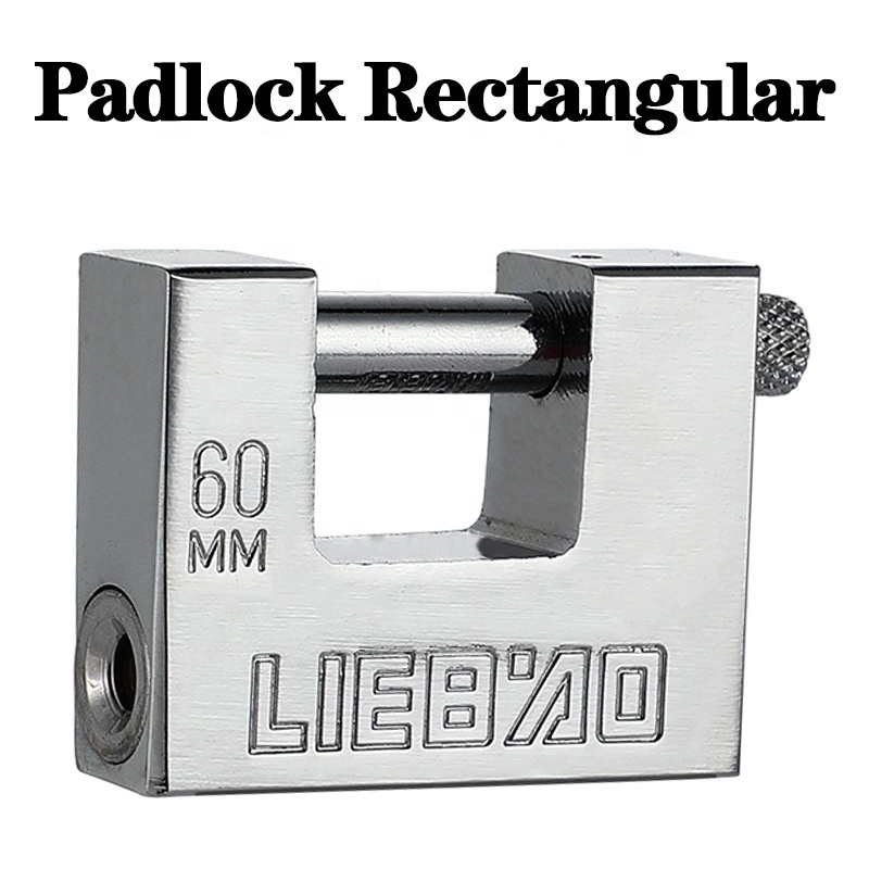 40-100mm high security Chrome Plated padlock waterproof padlock Iron Hardened Rectangular Padlock