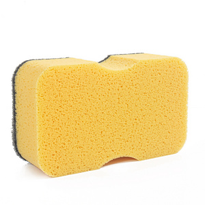 customized double side high density reusable cleaning and scrubbing products car wash brushes grouting sponge scrubbing pads