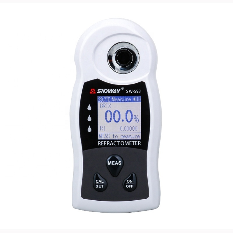 Good quality SW-593 Sugar Brix Meter Digital Refractometer 2 in 1 measure for refractive index