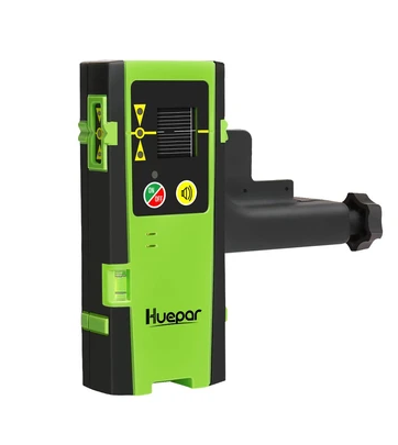 Huepar LR-6RG with LED Display Outdoor Mode Laser Detector Pulsing Detect Red&Green Beam Cross Line Laser Level Receiver