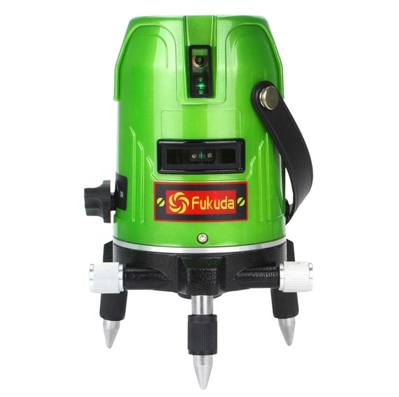 Hot sale Fukuda Green Laser Level 5 Line 1 Point 360 Rotary Ek-469GJ lithium-ion battery Cross line Level/Rotary laser