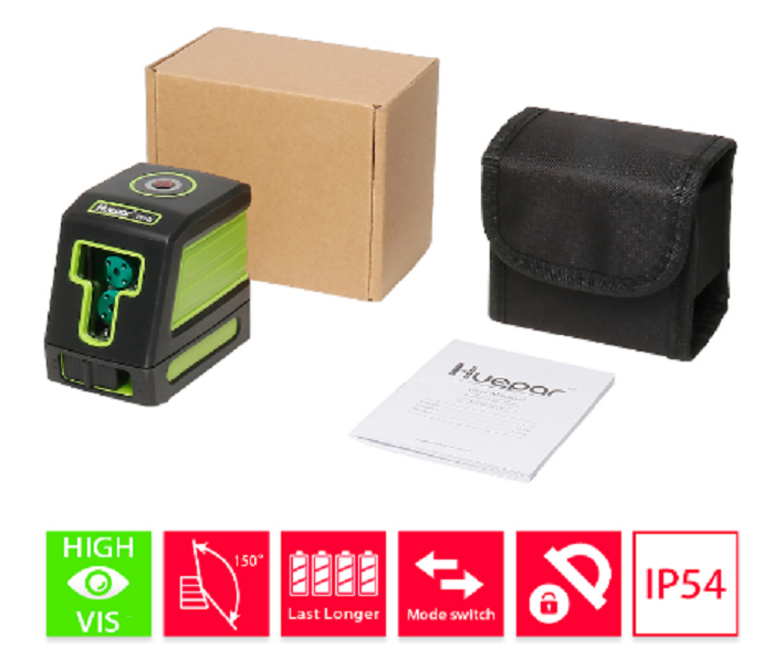 Self-leveling Vertical & Horizontal  Green Beam Cross Line Laser Level Nivel Laser with Osram Laser Head Model