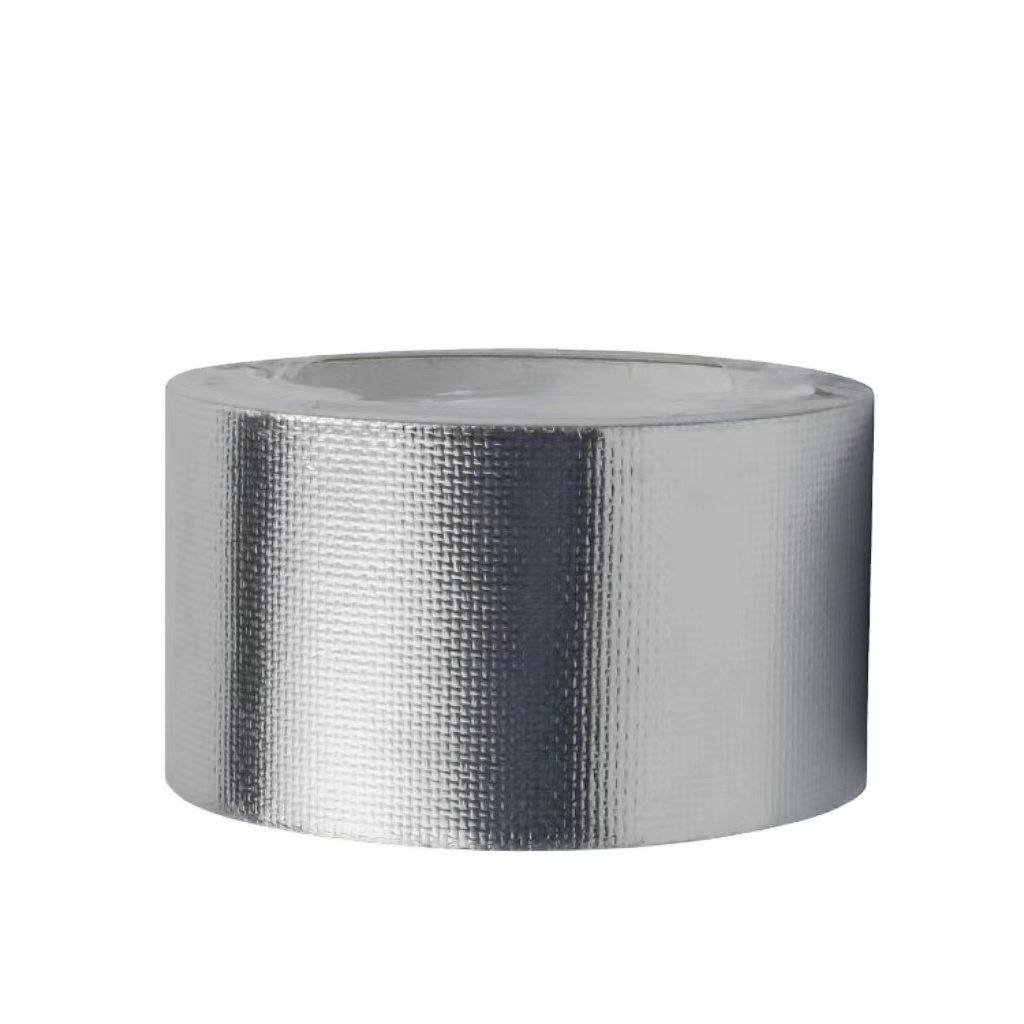 HVAC Alu solvent glue Thermal insulation protection Fireproof Glass Cloth Aluminum Foil Tape