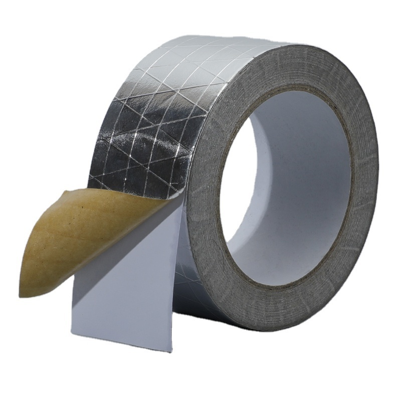 HVAC Alu solvent glue resistant corrosion Rock wool factory Thick 18U Aluminum Glass Cloth Tape