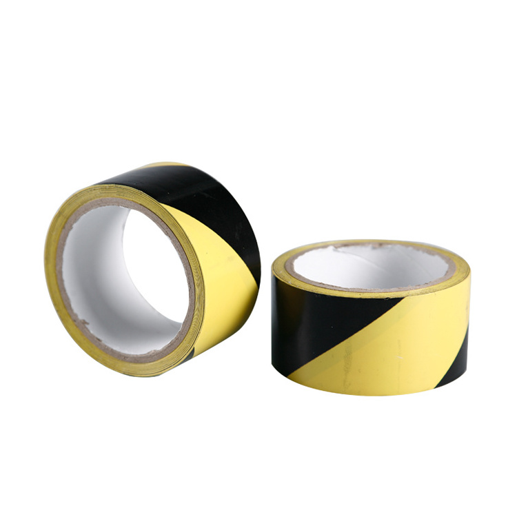 High Quality Yellow Black Caution Marking Road Hazard PVC Warning Tape