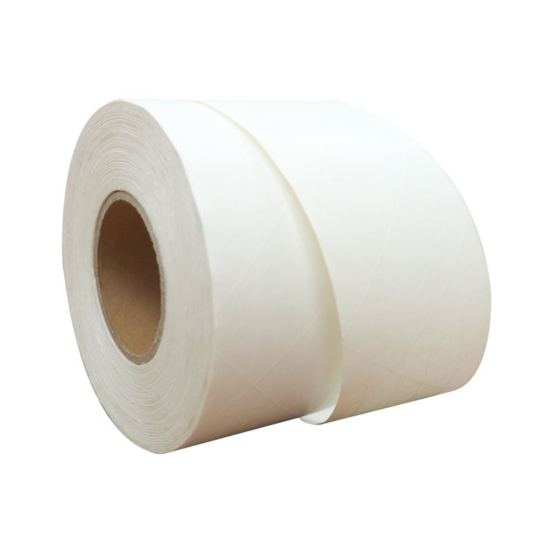 Hot-Melt glue Paper Banding Packing Craft White Custom Logo Self Adhesive Biodegradable Kraft Tape