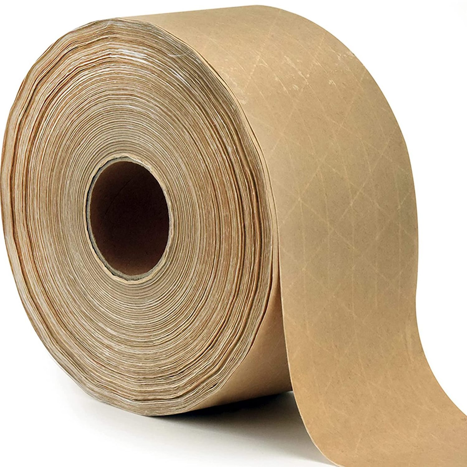 Starch glue Custom Biodegradable Kraft Logo Packing Craft Fabric Water Lined Oem Printed Paper Tape