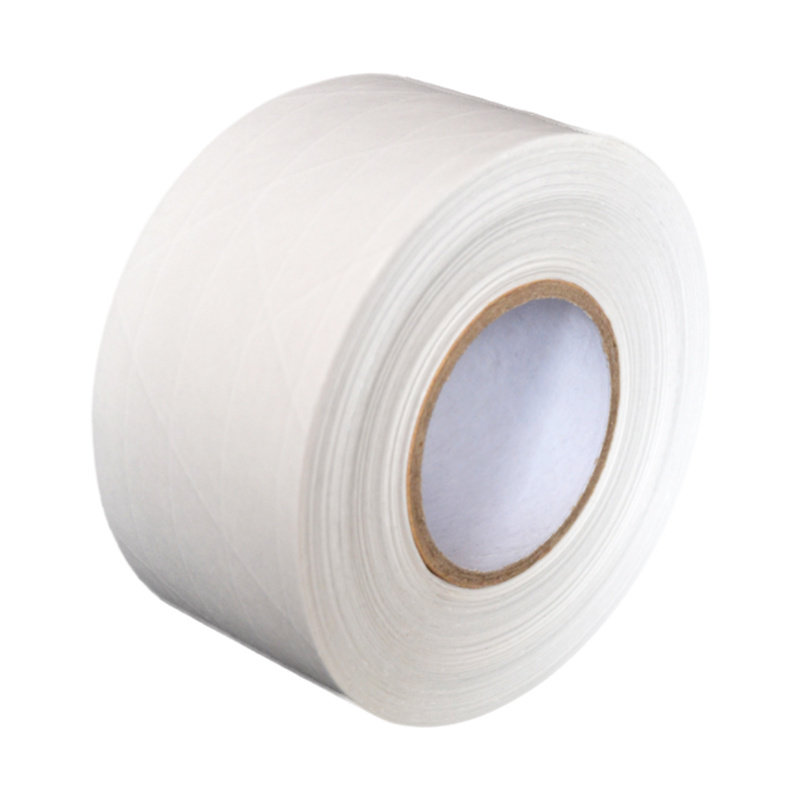 Hot-Melt glue Paper Banding Packing Craft White Custom Logo Self Adhesive Biodegradable Kraft Tape