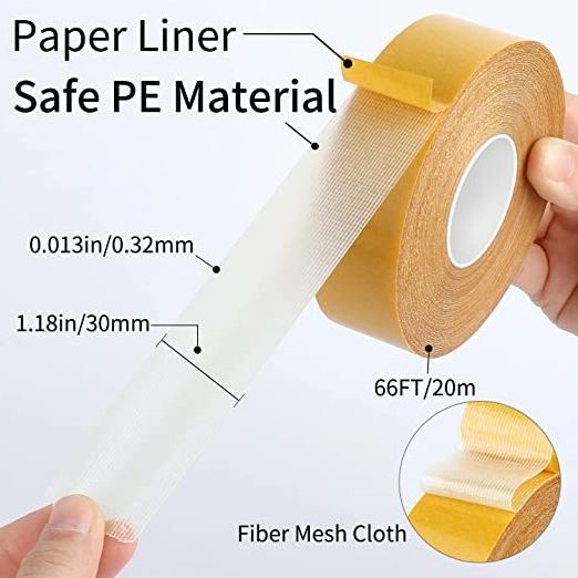 D/S Cloth Strong Adhesive 160MIC Hot Melt Double Sided Cloth Joining Duct Carpet Tape