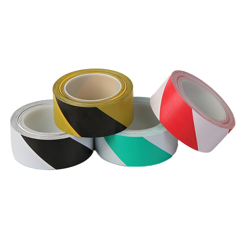 Striped Cheap Self-Adhesive Red & White Floor Hazard Pvc Warning Marking Tape