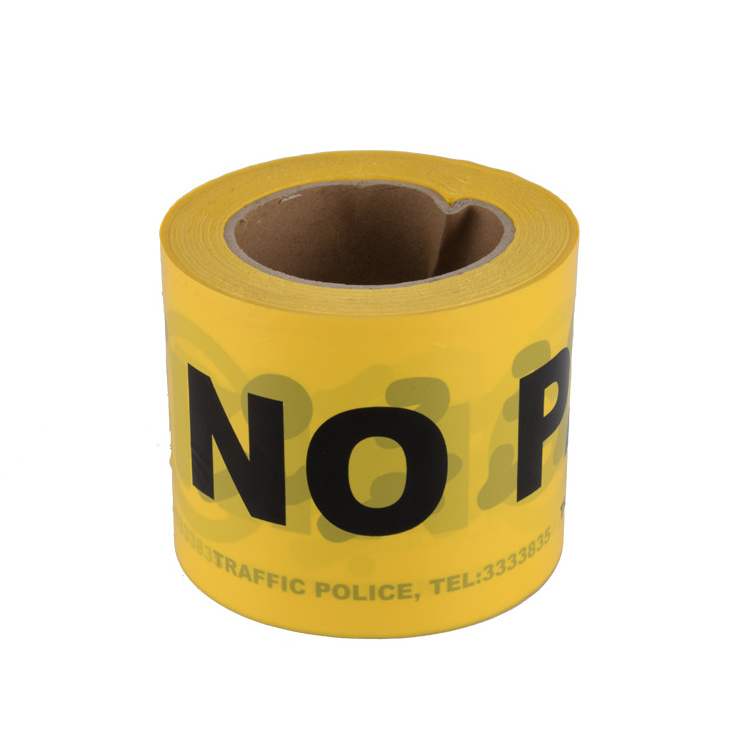 Parking Marking Printed Plastic Barrier Custom No Adhesive Caution Tape