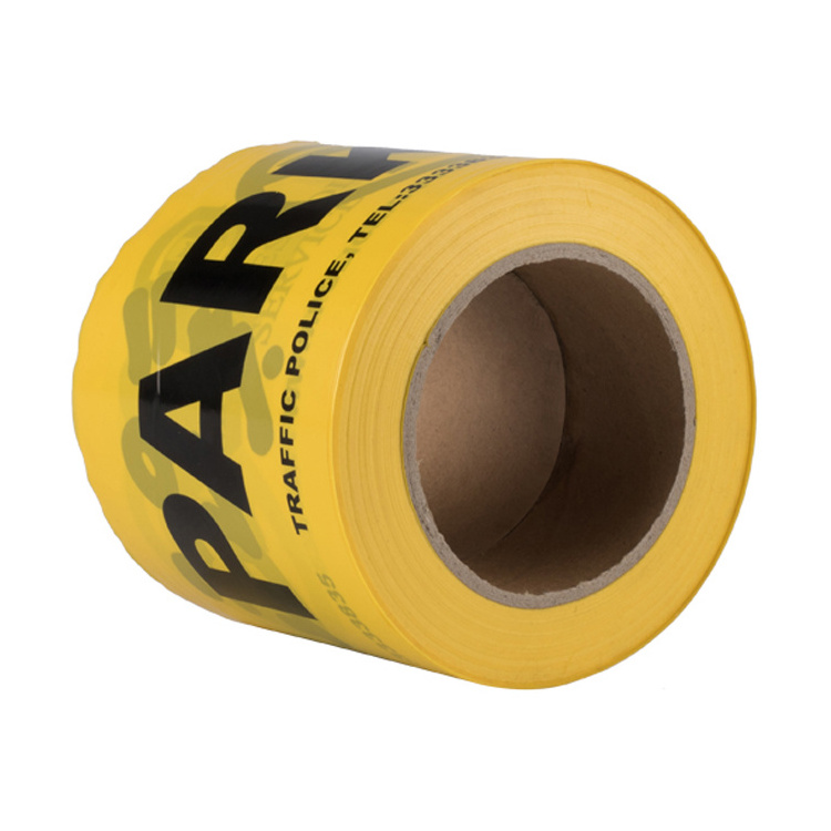 Danger Logo Printed PE Protection Custom Barrier Caution Warning Non Adhesive Tape