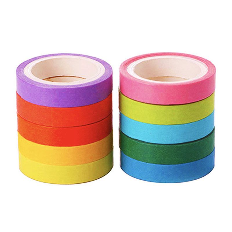 Indoor House Colorful Painting 2 Inch Heat Resistant Masking Crepe Paper Adhesive Tape