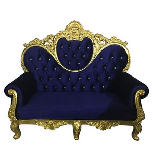 China factory king throne chair purple wooden for hall