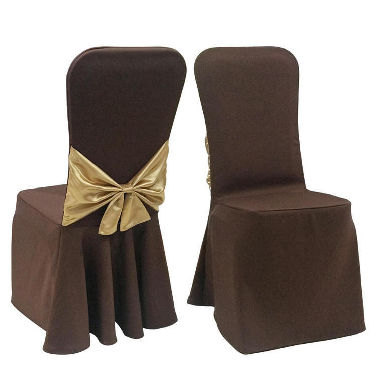 White Spandex Dining Room Chair Covers Living Room Universal Stretch Chair Slipcovers Protector for Wedding Banquet Party