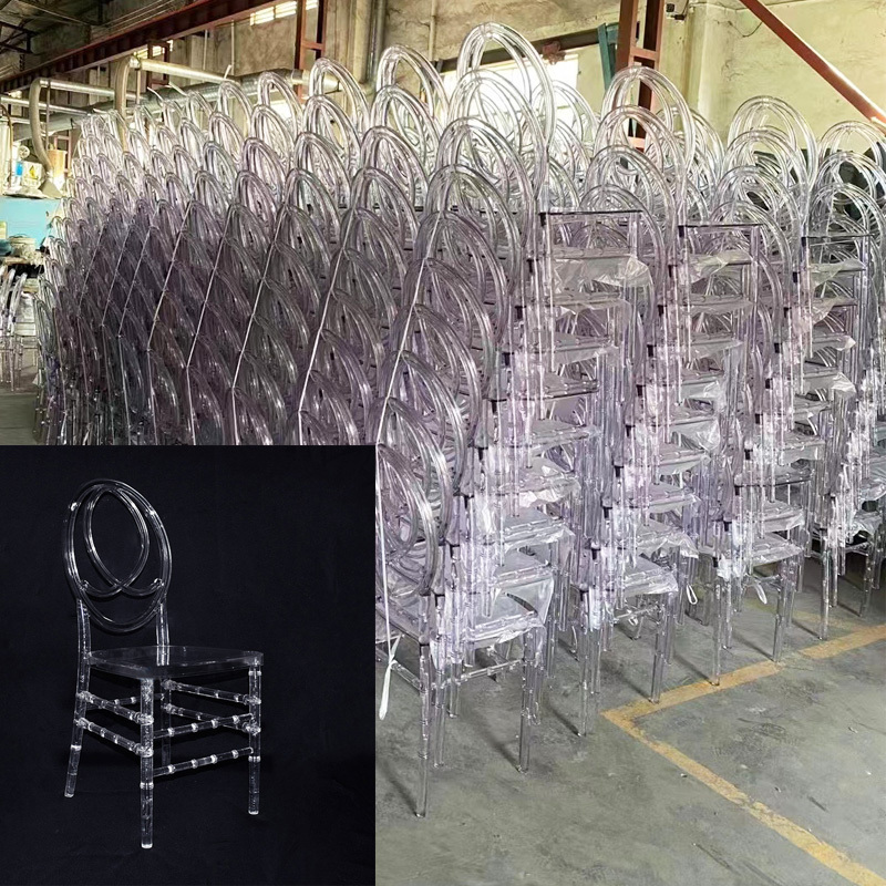 Clear Crystal Plastic Acrylic Resin Phoenix Napoleon Chair Tiffany Chiavari Wedding Chair