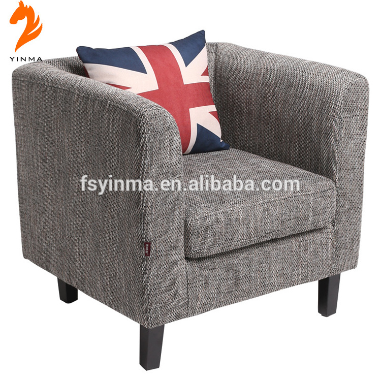 Modern red and black restaurant sofa chair for home dining room furniture