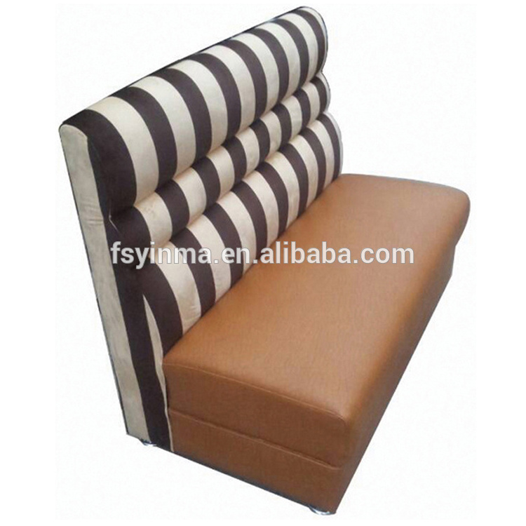 Modern red and black restaurant sofa chair for home dining room furniture