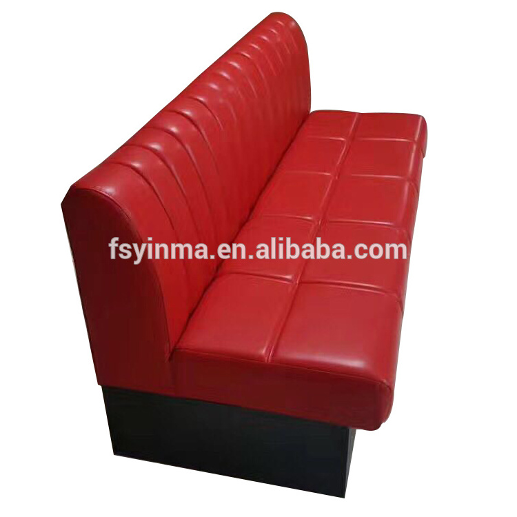 Modern red and black restaurant sofa chair for home dining room furniture