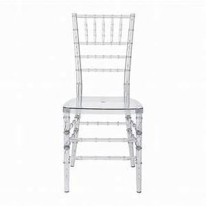 Yinma Furniture Manufacture Stackable White Black Clear Plastic Resin Crystal Event Chiavari Tiffany Weddings Phoenix Chairs