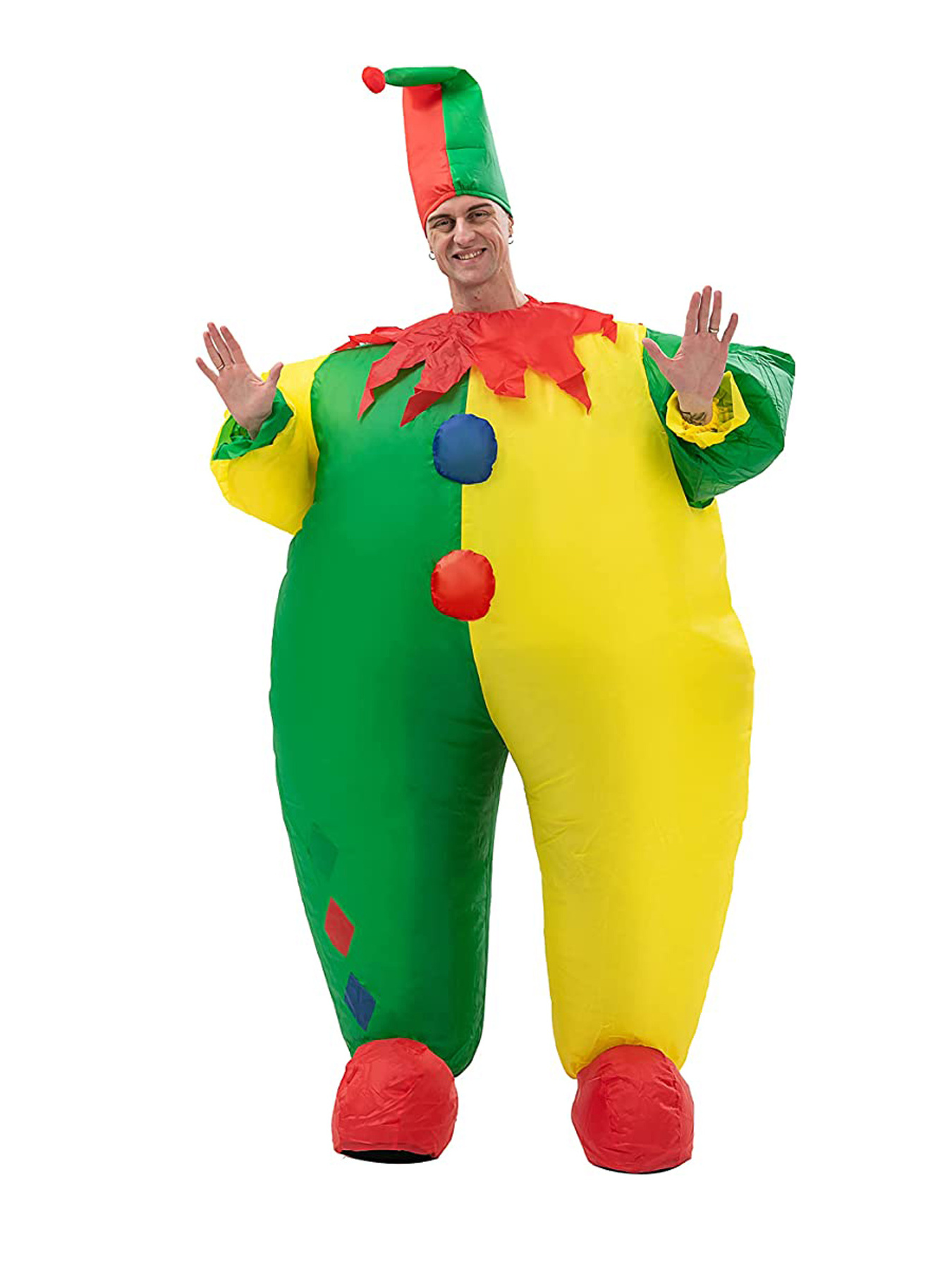 Factory Direct Halloween Adult Clown Suit Unisex Cosplay Inflatable Fat Suit Costume for Cosplay & Festivals