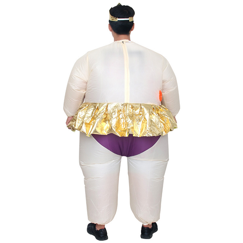 2024 New Products Color Inflatable Clothing Comical Inflatable Sumo Costume Role Play Ballet Grass Skirt Inflatable Fat Clothing