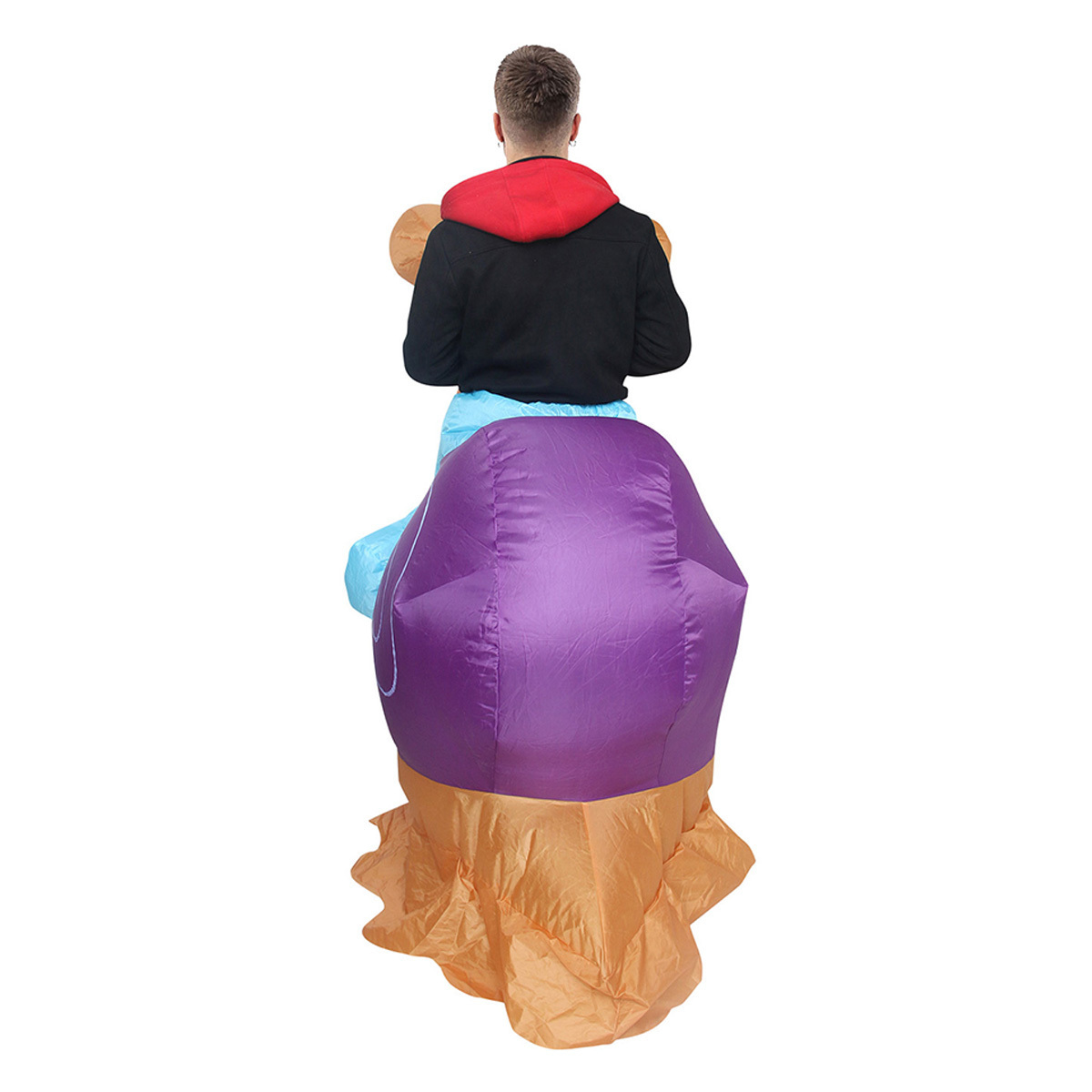 2024 New Unisex Halloween Snail Riding Inflatable Costume Funny Parent-Child Party Accessory for Adults