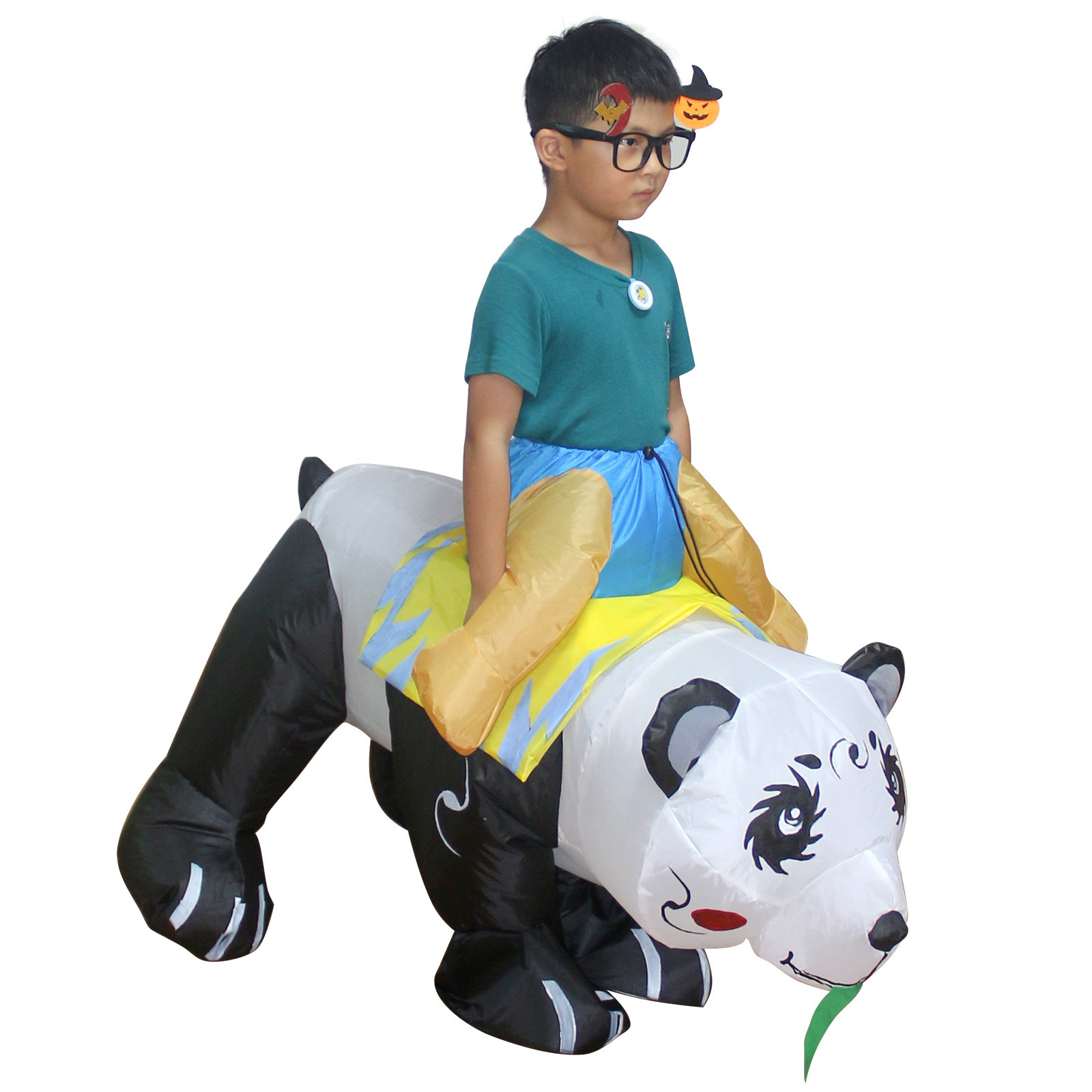 Adults Riding Panda Costumes Funny Party Halloween Christmas Birthday Dress-Up Inflatable Costumes for Parties