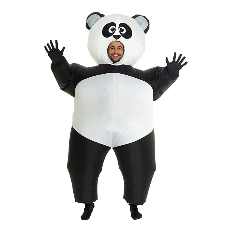 New Pop Panda Inflatable Mascot Costumes Unisex Funny Cosplay for Kids Party and Adults