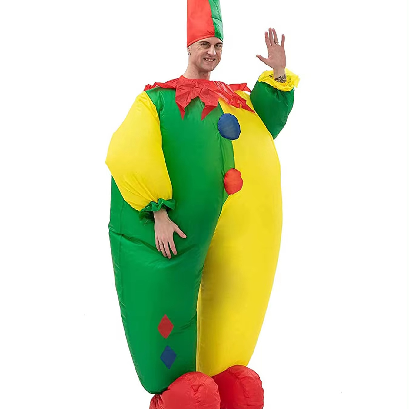 Factory Direct Halloween Adult Clown Suit Unisex Cosplay Inflatable Fat Suit Costume for Cosplay & Festivals