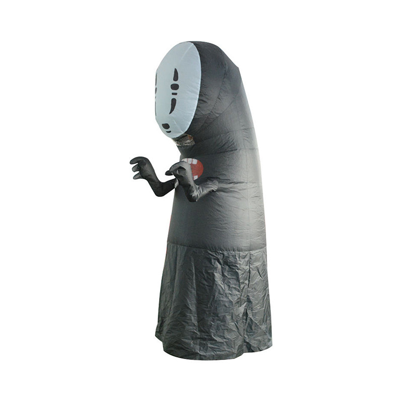 Funny Cute Cartoon Shape Inflatable Halloween Costume Props Faceless Man Spirit for Adults' Party Activities