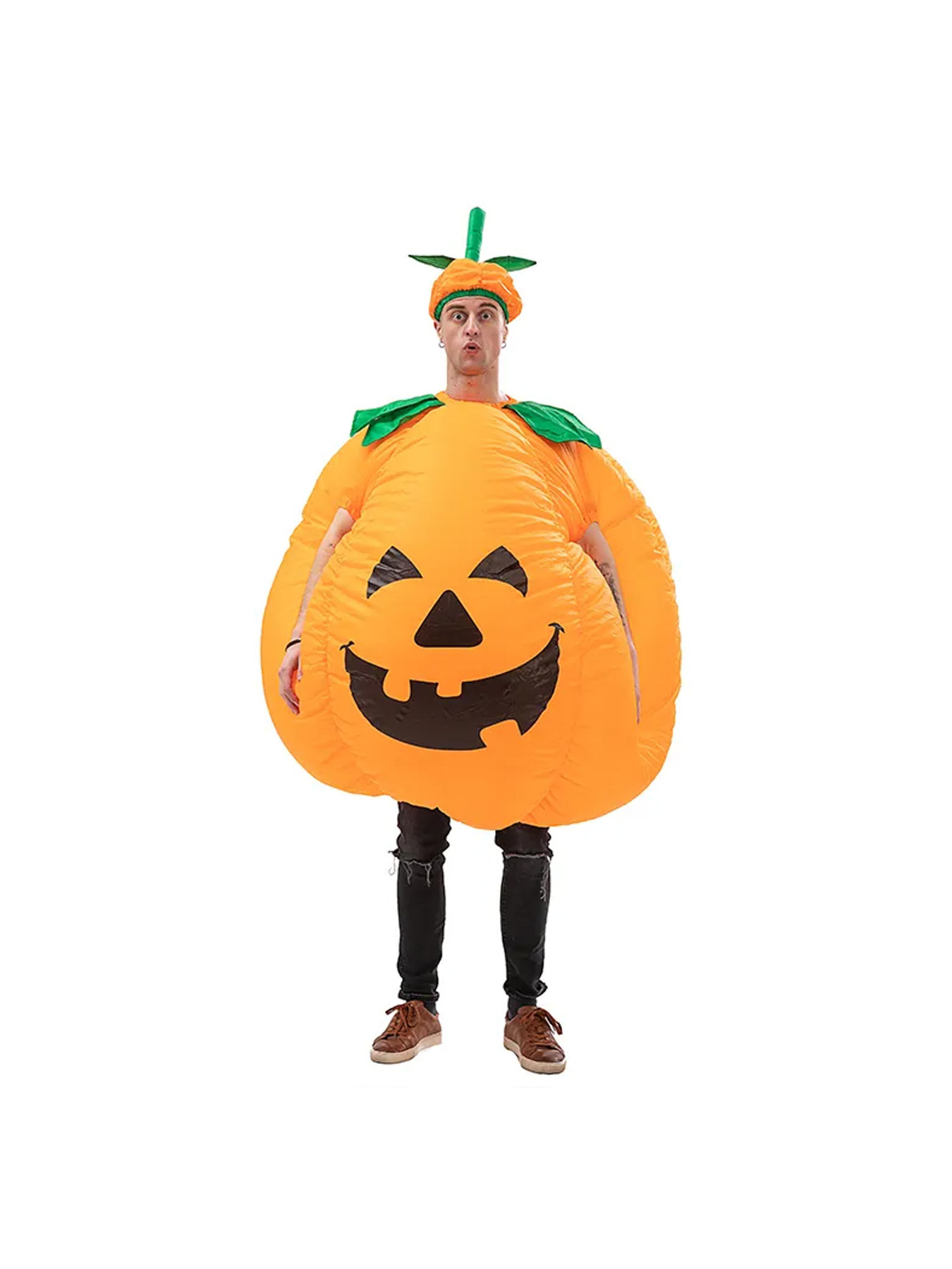 Wholesale Deluxe Full Body Halloween Pumpkin Inflatable Costumes for Adults Unisex China Supplier Holiday Supply