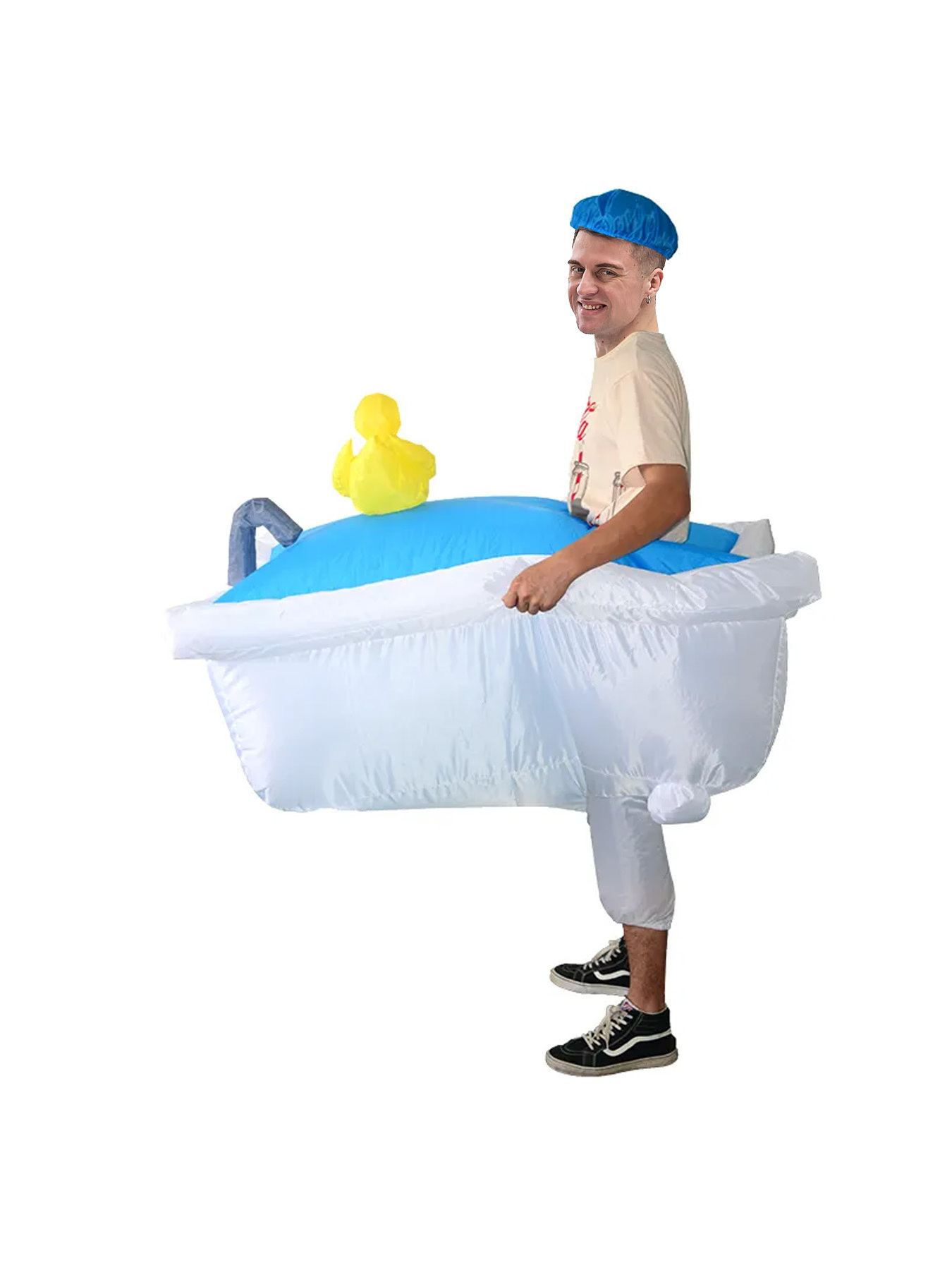 Factory Sale Halloween Party Fancy Dress Blow Up Mascot Costume Bathtub Inflatable Costume For Adult