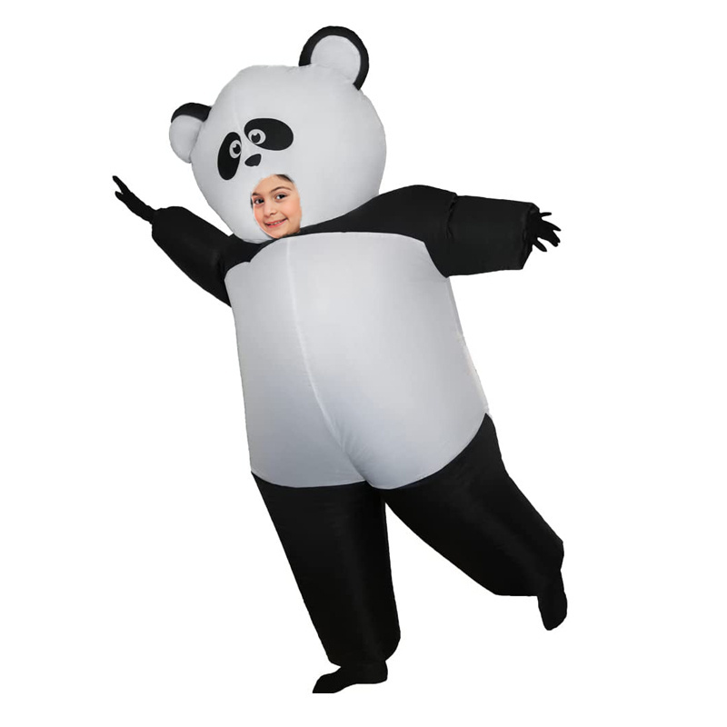 New Pop Panda Inflatable Mascot Costumes Unisex Funny Cosplay for Kids Party and Adults