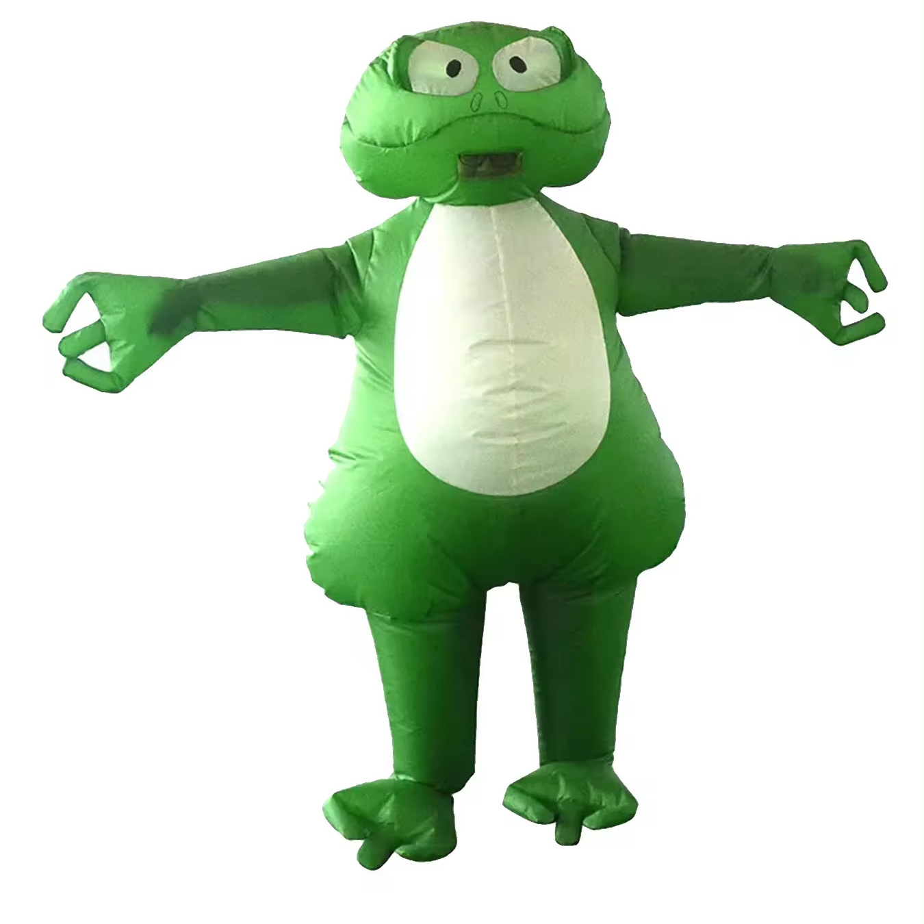 Unisex Adults Green Frog Inflatable Mascot Costume Cheap Price Wholesale for Party Outfits