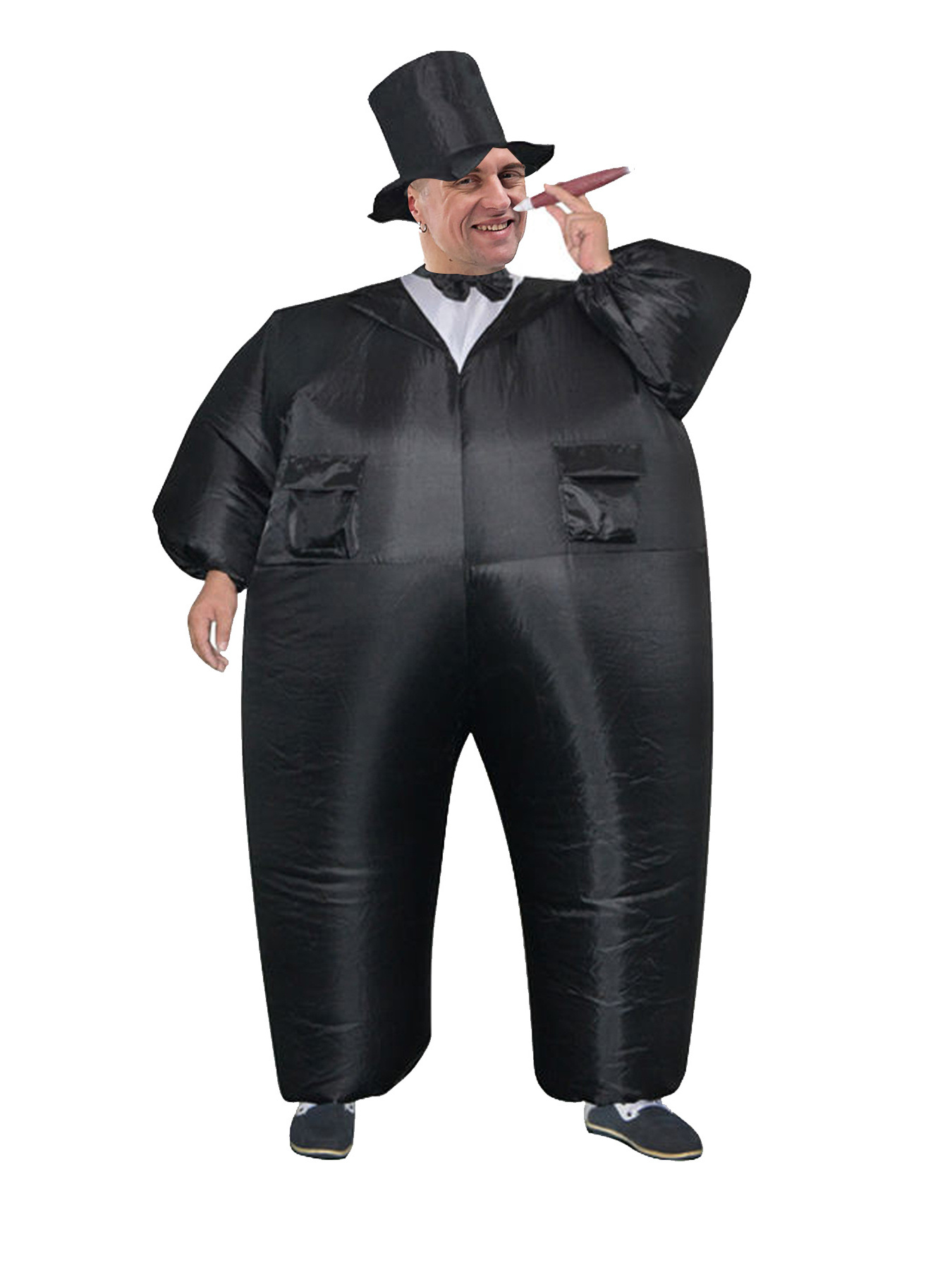 Factory-Made Unisex Halloween Fancy Dress Cosplay Blow-Up Tuxedo Inflatable Fat Suit Costume for Adults