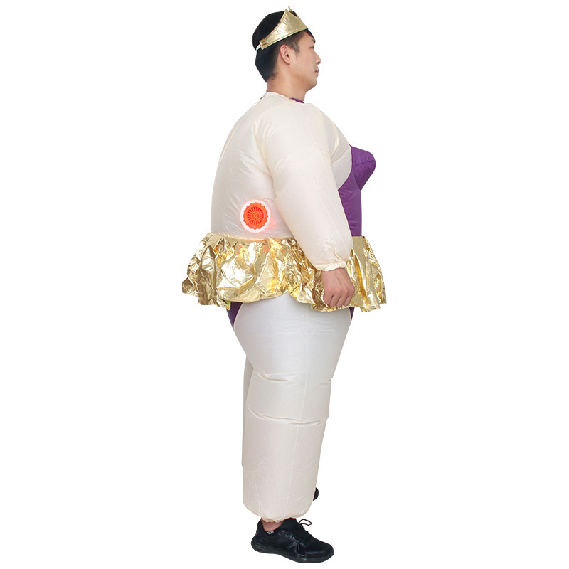 2024 New Products Color Inflatable Clothing Comical Inflatable Sumo Costume Role Play Ballet Grass Skirt Inflatable Fat Clothing